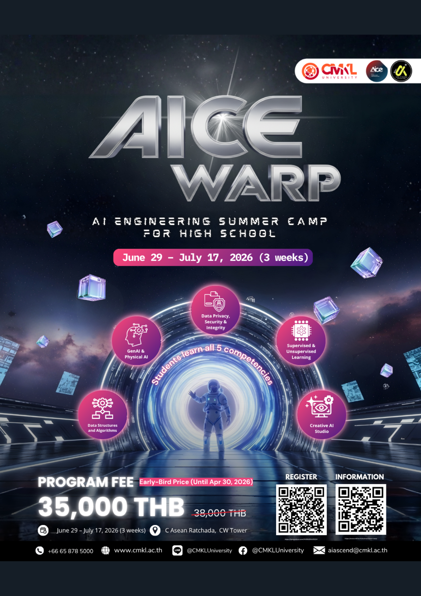 AiCE WARP Camp 2026 - AI Engineering Summer Camp for High School | PorTCAS